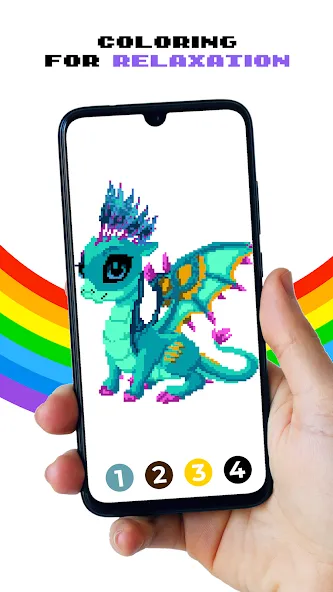 Pixel by Number™ - Pixel Art (Пиксель по номеру) [МОД: Бесконечные деньги, Монеты и Мега MOD] Screenshot 2