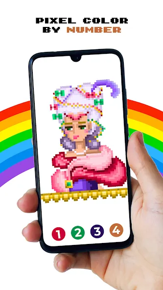 Pixel by Number™ - Pixel Art (Пиксель по номеру) [МОД: Бесконечные деньги, Монеты и Мега MOD] Screenshot 3