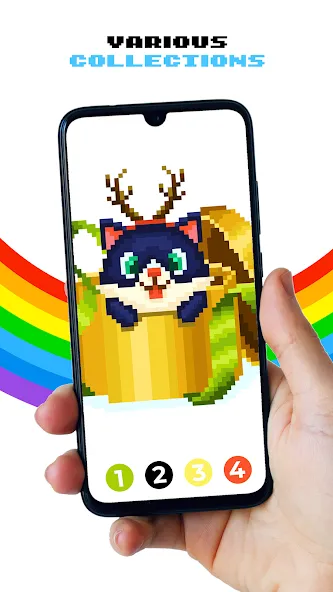 Pixel by Number™ - Pixel Art (Пиксель по номеру) [МОД: Бесконечные деньги, Монеты и Мега MOD] Screenshot 4