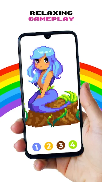 Pixel by Number™ - Pixel Art (Пиксель по номеру) [МОД: Бесконечные деньги, Монеты и Мега MOD] Screenshot 5