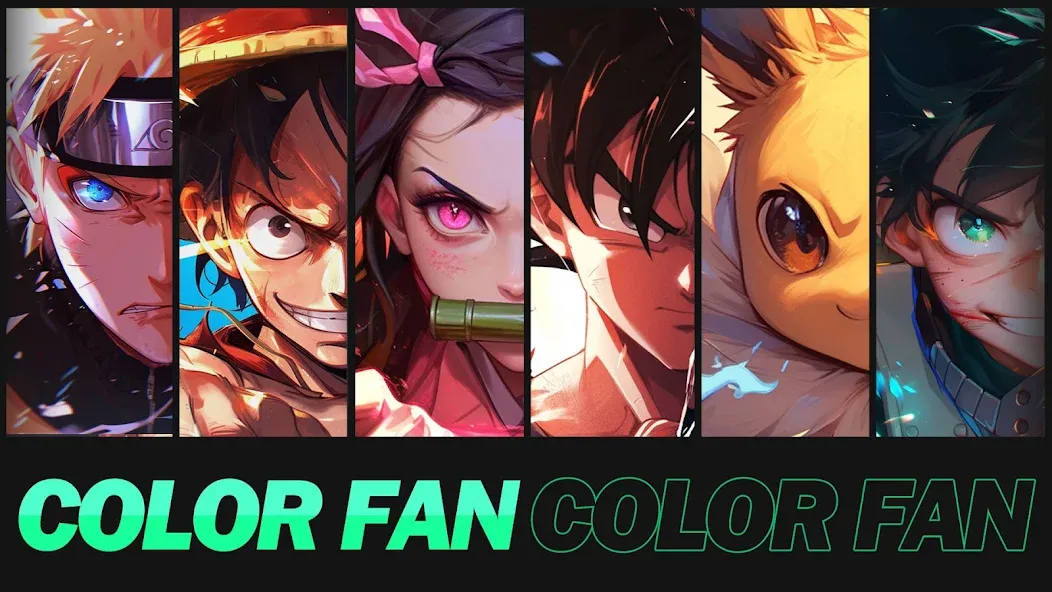 Color Fan - Color By Number (Цветной веер) [МОД: Деньги, Монеты и Меню MOD] Screenshot 1