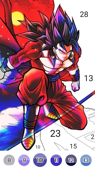 Color Fan - Color By Number (Цветной веер) [МОД: Деньги, Монеты и Меню MOD] Screenshot 4