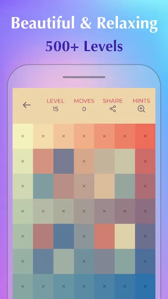 Color Puzzle:Offline Hue Games [МОД: Много монет, Открытые уровни и Мега MOD] Screenshot 1