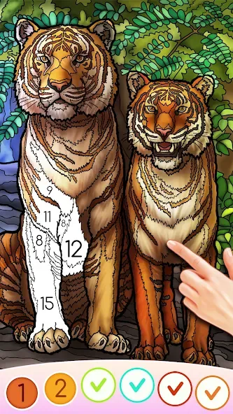 Color Swipe Coloring Book game [МОД: Много денег, Монет и Все открыто] Screenshot 3
