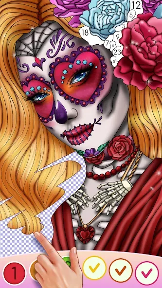 Color Swipe Coloring Book game [МОД: Много денег, Монет и Все открыто] Screenshot 4