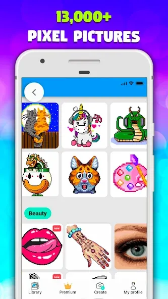 Pixel Art book・Color by number [МОД: Много денег, Монет и Все открыто] Screenshot 1