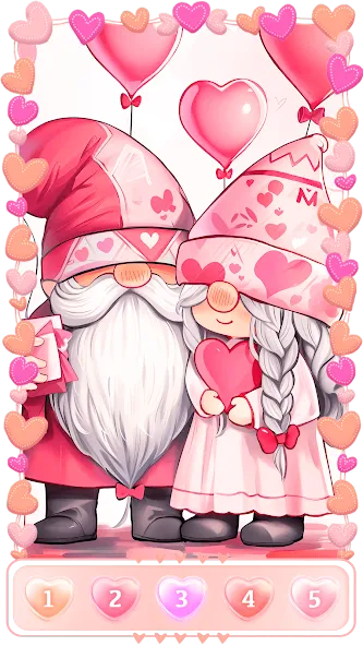 Love, Heart Coloring Book [МОД: Деньги, Монеты и Меню MOD] Screenshot 1