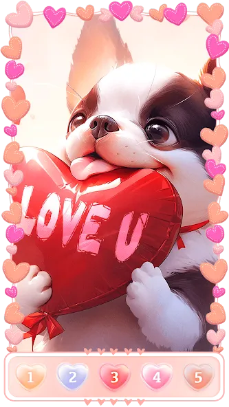 Love, Heart Coloring Book [МОД: Деньги, Монеты и Меню MOD] Screenshot 5