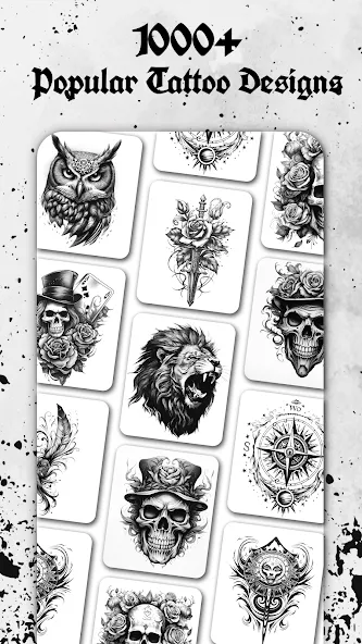Tattoo Coloring games [МОД: Много денег, Монет и Все открыто] Screenshot 2