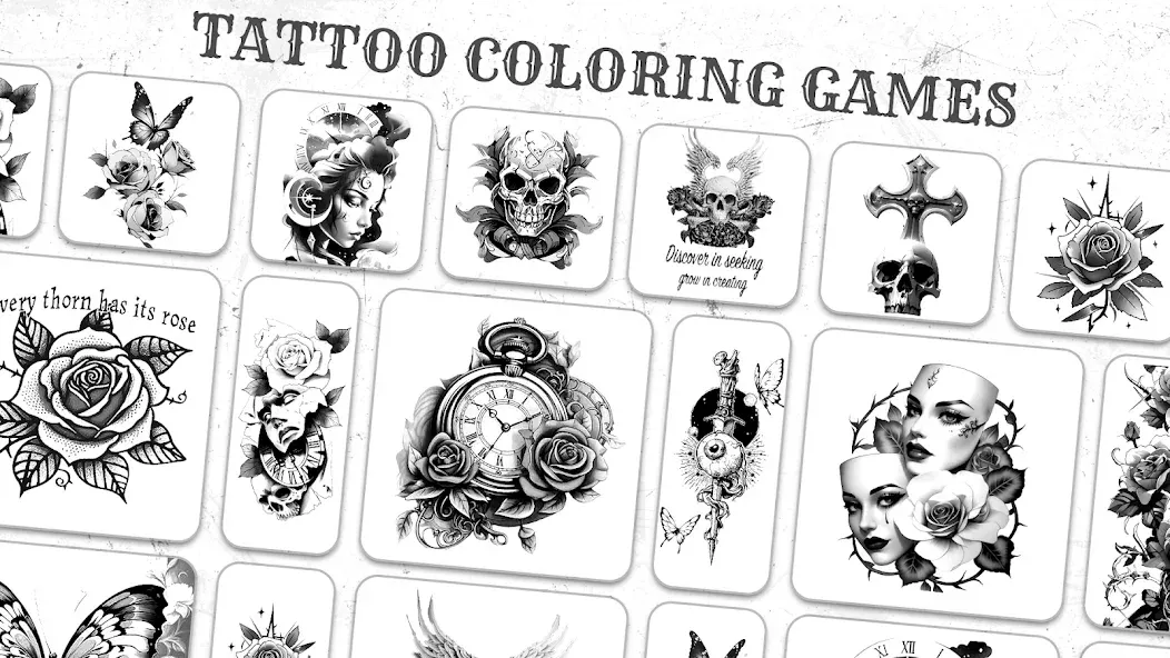 Tattoo Coloring games [МОД: Много денег, Монет и Все открыто] Screenshot 4