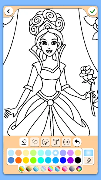 Coloring for girls and women [МОД: Много монет, Открытые уровни и Мега MOD] Screenshot 4