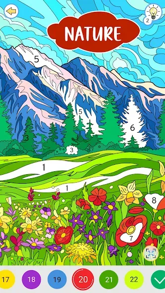 Color by Number: Coloring Book [МОД: Бесконечные деньги, Монеты и Мега MOD] Screenshot 1