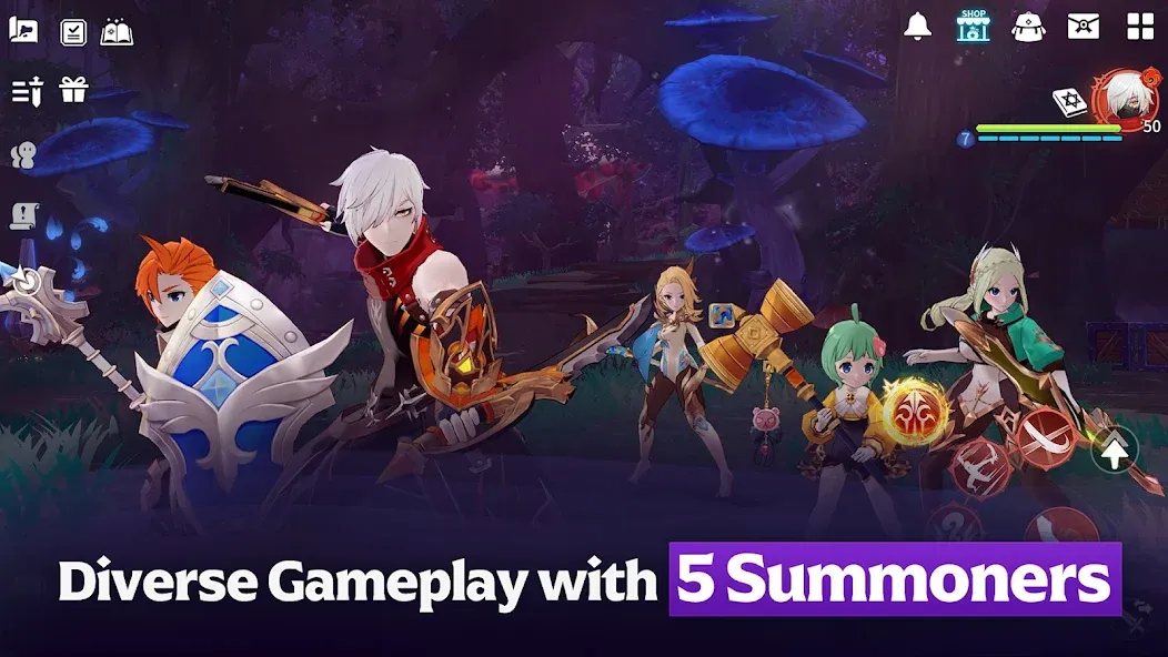 Summoners War: Chronicles [МОД: Много монет, Открытые уровни и Мега MOD] Screenshot 2