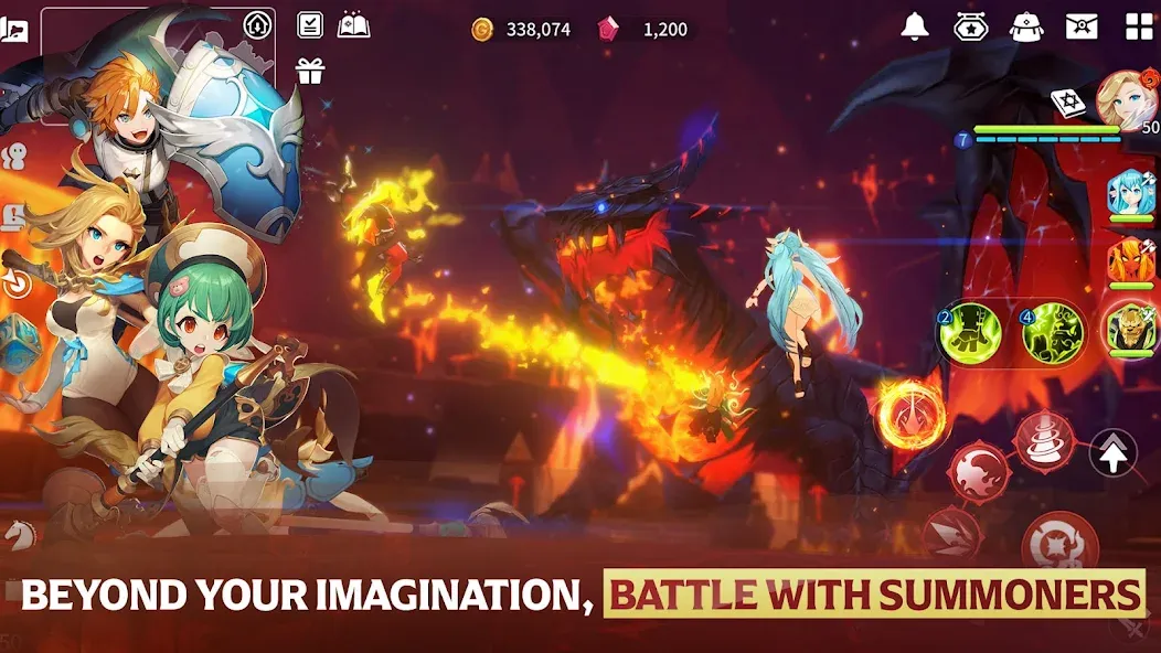 Summoners War: Chronicles [МОД: Много монет, Открытые уровни и Мега MOD] Screenshot 3
