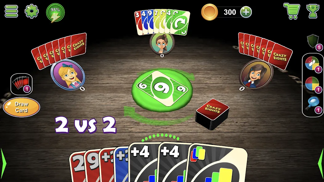 Crazy Eights 3D (КрэйзиЭйтс) [МОД: Много монет, Открытые уровни и Мега MOD] Screenshot 4