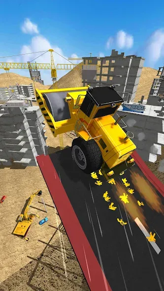 Construction Ramp Jumping (Конструкция для прыжков на рампе) [МОД: Все открыто, Дополнительные деньги и Меню MOD] Screenshot 5