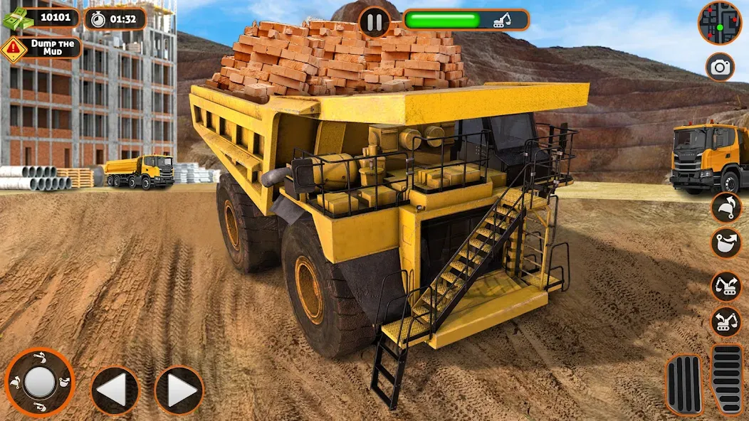 Construction Dump Truck Game (Конструкционный симулятор самосвала) [МОД: Все открыто, Дополнительные деньги и Меню MOD] Screenshot 2