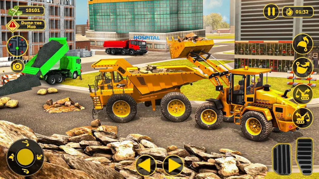 Construction Dump Truck Game (Конструкционный симулятор самосвала) [МОД: Все открыто, Дополнительные деньги и Меню MOD] Screenshot 4