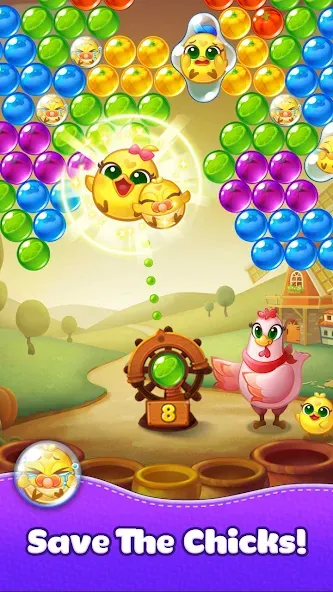 Bubble CoCo : Bubble Shooter (Бабл Коко) [МОД: Много монет, Открытые уровни и Мега MOD] Screenshot 4