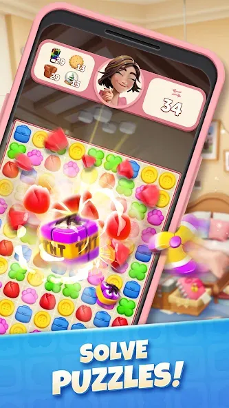 Zoey's Journey: Match & Design [МОД: Деньги, Монеты и Меню MOD] Screenshot 1