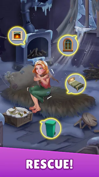 Dream Family - Match 3 Games (вит Кранч) [МОД: Много монет, Открытые уровни и Мега MOD] Screenshot 2