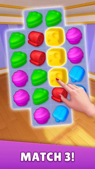Dream Family - Match 3 Games (вит Кранч) [МОД: Много монет, Открытые уровни и Мега MOD] Screenshot 3