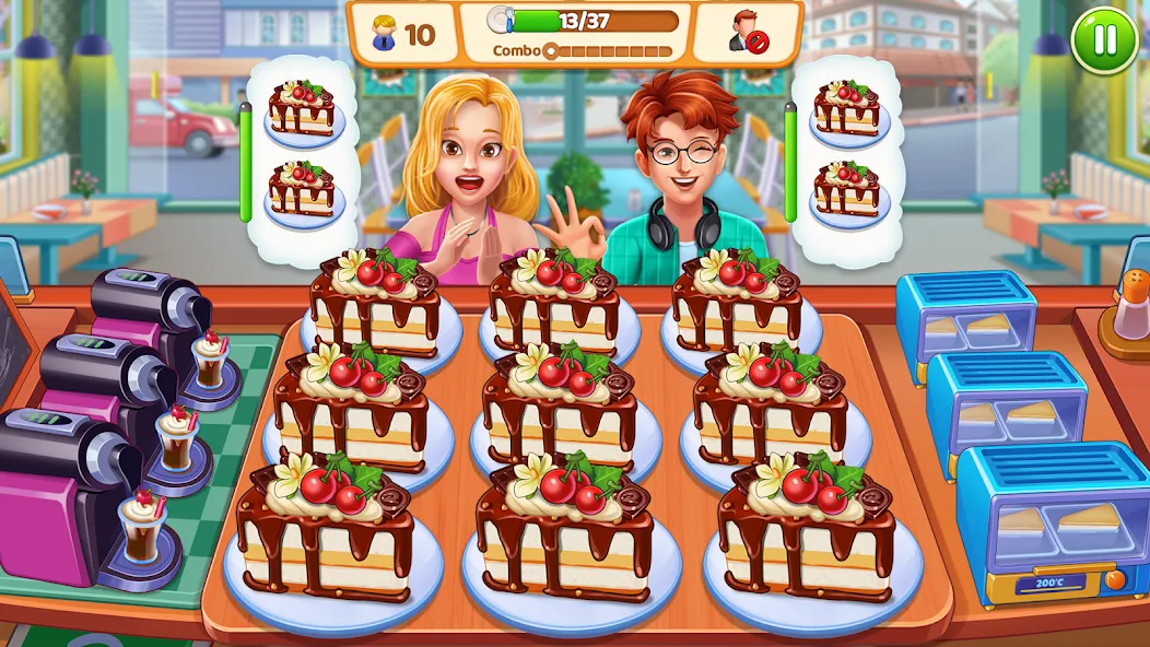 Food Voyage: Fun Cooking Games (Фуд Воядж) [МОД: Меню, Бесконечные монеты и Открытые уровни] Screenshot 2