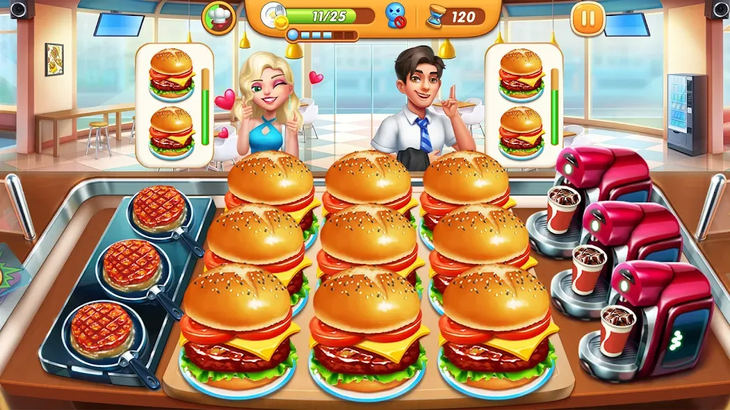 Cooking City - Cooking Games (Кукинг Сити) [МОД: Все открыто, Дополнительные деньги и Меню MOD] Screenshot 3