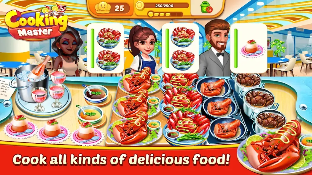 Cooking Master:Restaurant Game (Кукинг Мастер) [МОД: Деньги, Монеты и Меню MOD] Screenshot 4