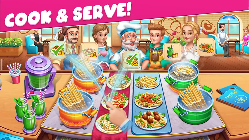 Cooking Taste Restaurant Games [МОД: Бесконечные деньги, Монеты и Мега MOD] Screenshot 3