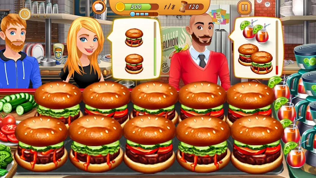 Cooking Team: Restaurant Games [МОД: Бесконечные деньги, Монеты и Мега MOD] Screenshot 4