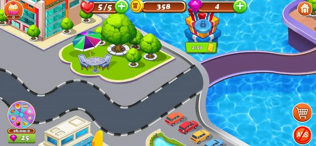 Food Game Crazy Super Chef [МОД: Все открыто, Дополнительные деньги и Меню MOD] Screenshot 2