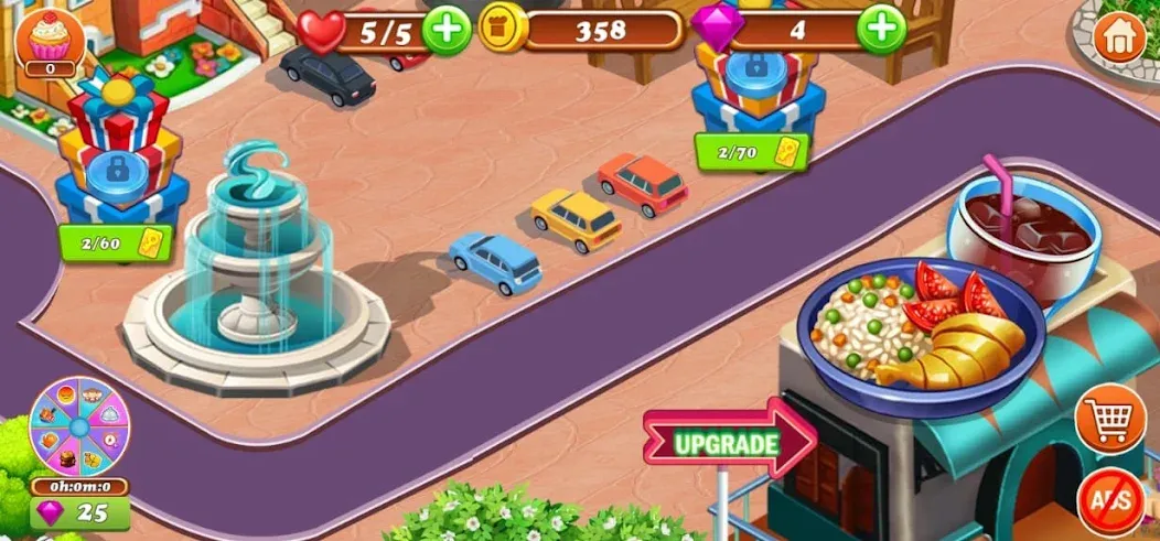 Food Game Crazy Super Chef [МОД: Все открыто, Дополнительные деньги и Меню MOD] Screenshot 3
