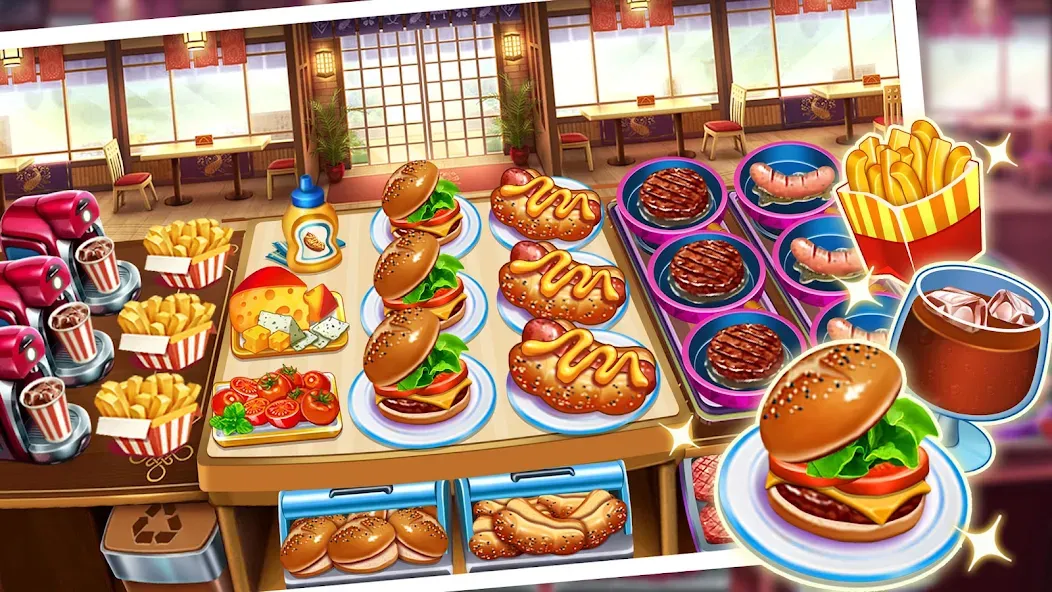 Food Game Crazy Super Chef [МОД: Все открыто, Дополнительные деньги и Меню MOD] Screenshot 4