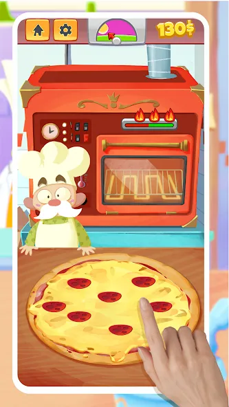 Pizza Maker - Cooking Games (Пицца Мейкер) [МОД: Все открыто, Дополнительные деньги и Меню MOD] Screenshot 1