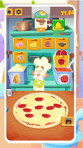 Pizza Maker - Cooking Games (Пицца Мейкер) [МОД: Все открыто, Дополнительные деньги и Меню MOD] Screenshot 2