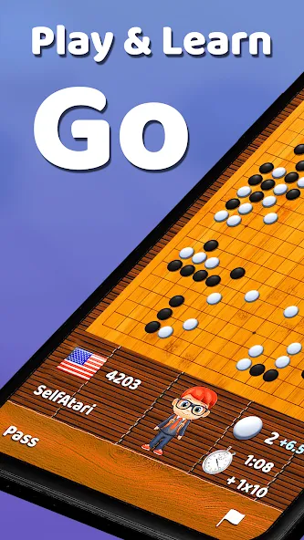 Go Game - BadukPop (Го игра) [МОД: Много монет, Открытые уровни и Мега MOD] Screenshot 1