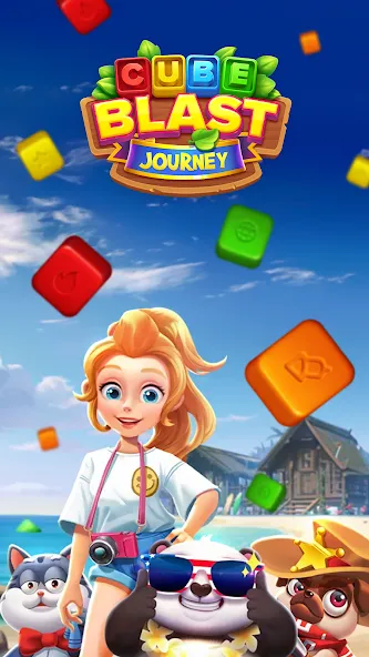 Cube Blast Journey: Toon & Toy (Кьюб Бласт Джорни) [МОД: Много денег, Монет и Все открыто] Screenshot 1