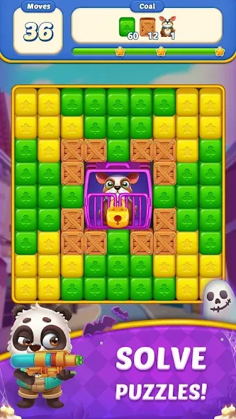 Cube Blast Journey: Toon & Toy (Кьюб Бласт Джорни) [МОД: Много денег, Монет и Все открыто] Screenshot 4