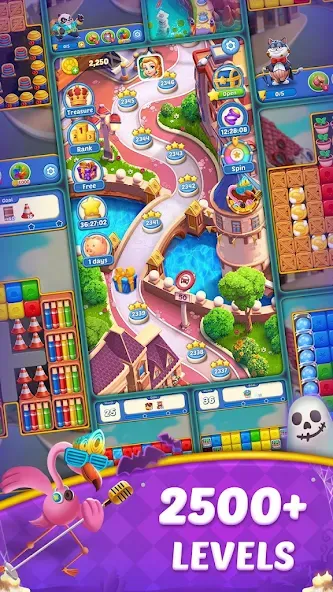 Cube Blast Journey: Toon & Toy (Кьюб Бласт Джорни) [МОД: Много денег, Монет и Все открыто] Screenshot 5