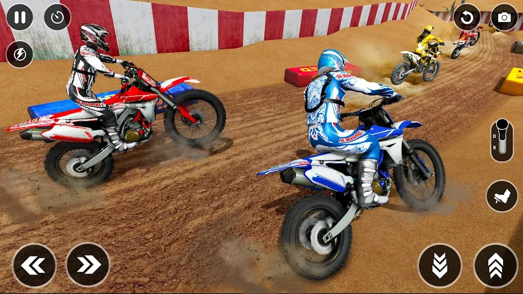 Mountain Dirt Bike Champions [МОД: Меню, Бесконечные монеты и Открытые уровни] Screenshot 1