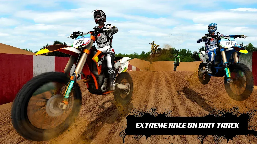 Mountain Dirt Bike Champions [МОД: Меню, Бесконечные монеты и Открытые уровни] Screenshot 3
