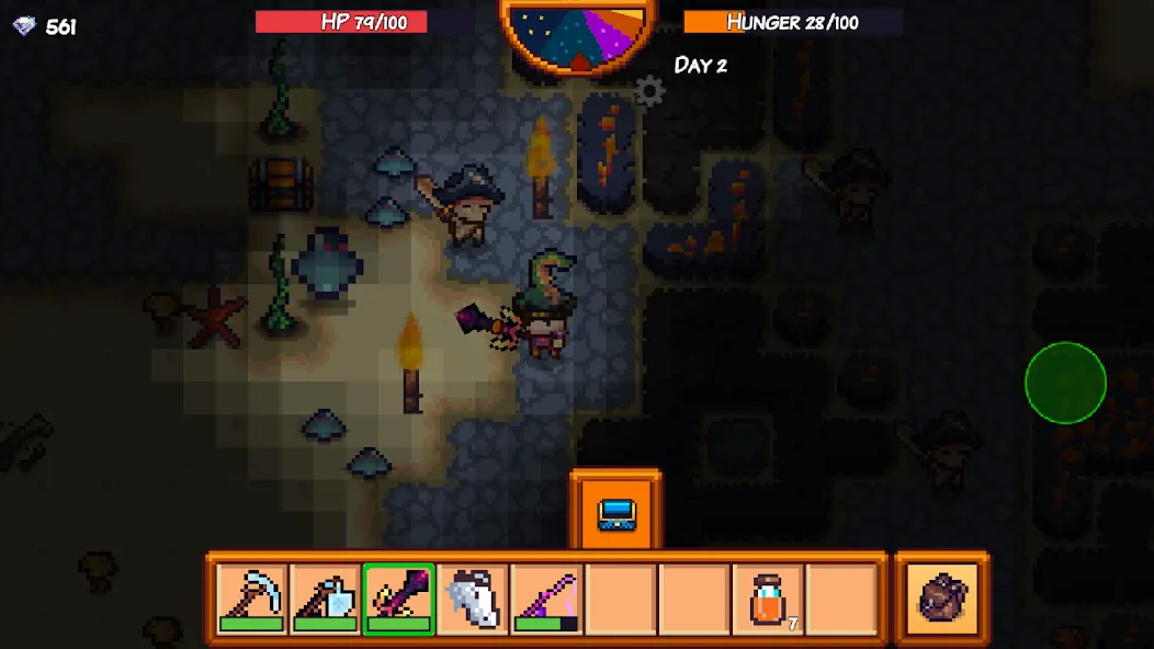 Pixel Survival Game 3 (Пиксельная выживалка 3) [МОД: Меню, Бесконечные монеты и Открытые уровни] Screenshot 1