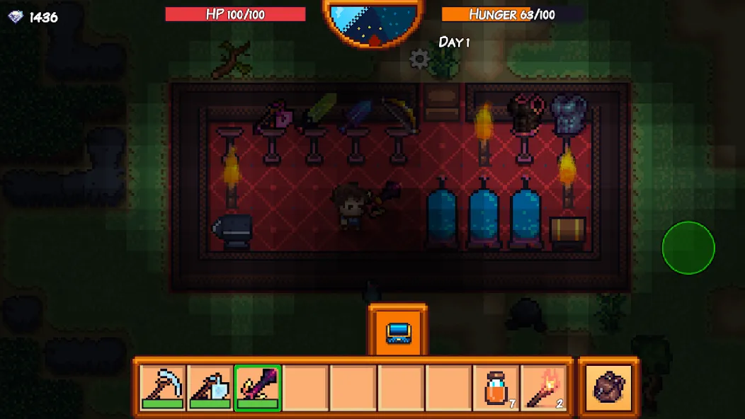 Pixel Survival Game 3 (Пиксельная выживалка 3) [МОД: Меню, Бесконечные монеты и Открытые уровни] Screenshot 2