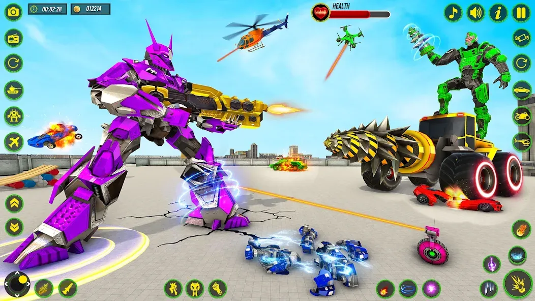Bull Robot Car Game:Robot Game [МОД: Деньги, Монеты и Меню MOD] Screenshot 5