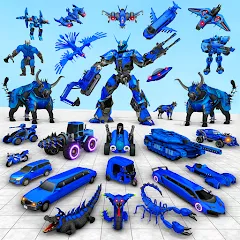 Скачать Bull Robot Car Game:Robot Game [МОД: Деньги, Монеты и Меню MOD] | Взлом Bull Robot Car Game:Robot Game на Андроид