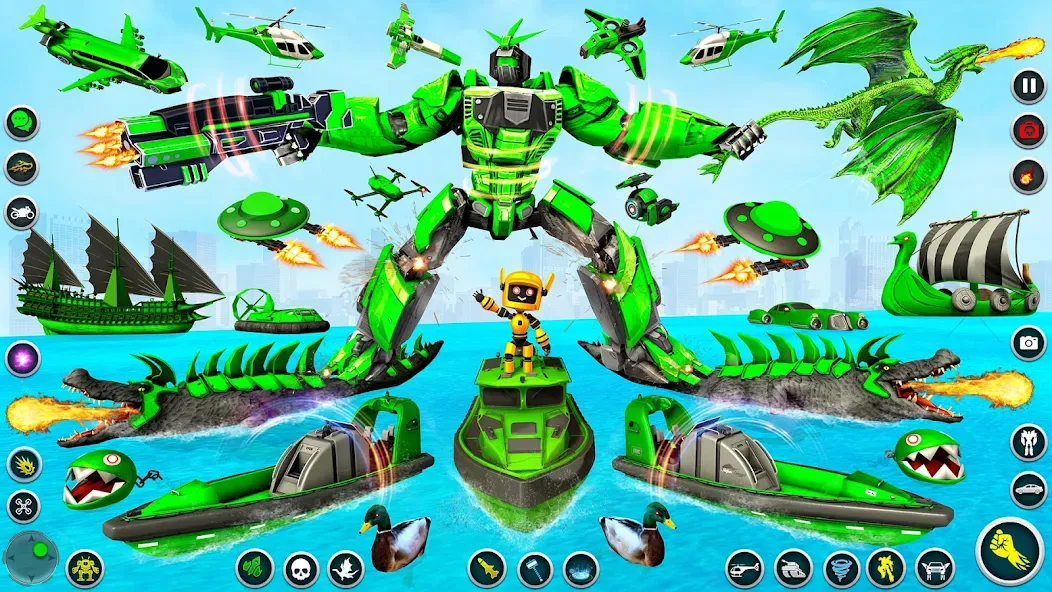 Dino Robot - Car Robot Games (Дино Робот) [МОД: Много денег, Монет и Все открыто] Screenshot 2