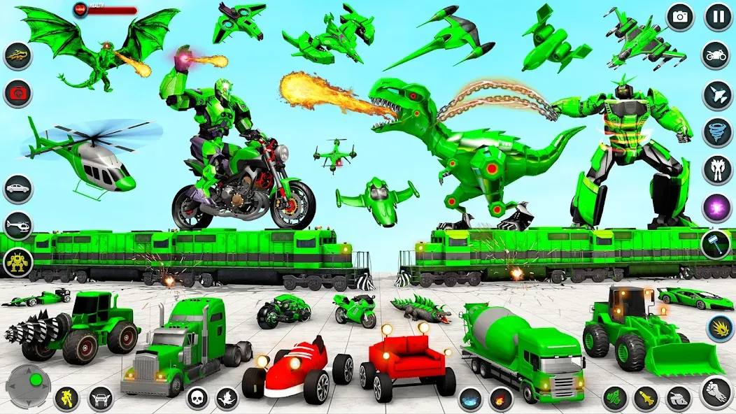 Dino Robot - Car Robot Games (Дино Робот) [МОД: Много денег, Монет и Все открыто] Screenshot 3
