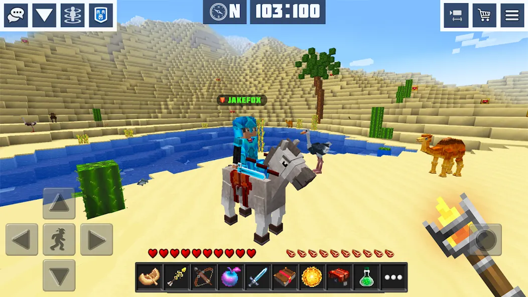 Block Craft World:Planet Craft [МОД: Деньги, Монеты и Меню MOD] Screenshot 1