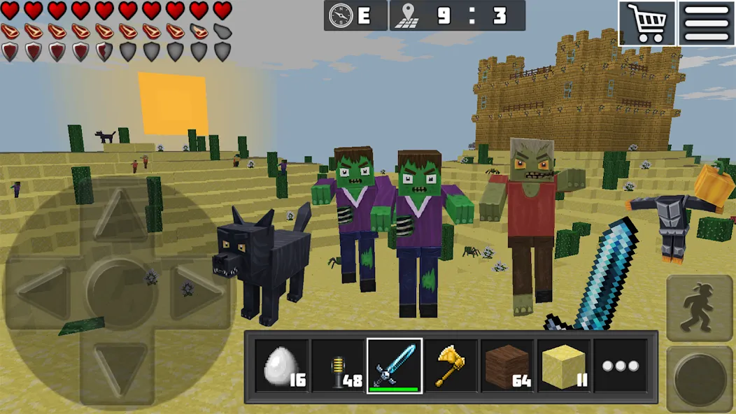 World Craft: Block Craftsman [МОД: Меню, Бесконечные монеты и Открытые уровни] Screenshot 4
